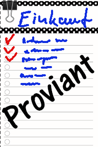 Individuelle Einkaufsliste-Grundbeladung